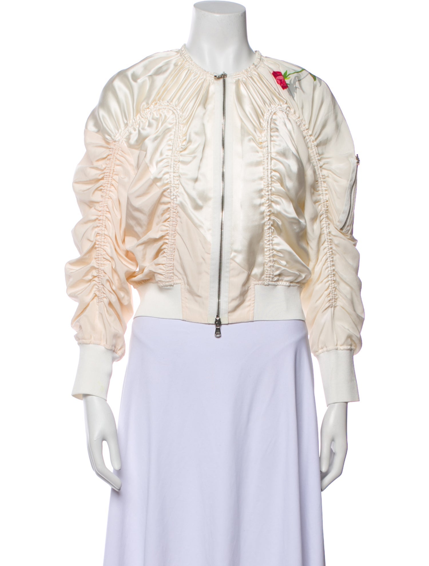 3.1 Phillip Lim Silk Printed Bomber Jacket