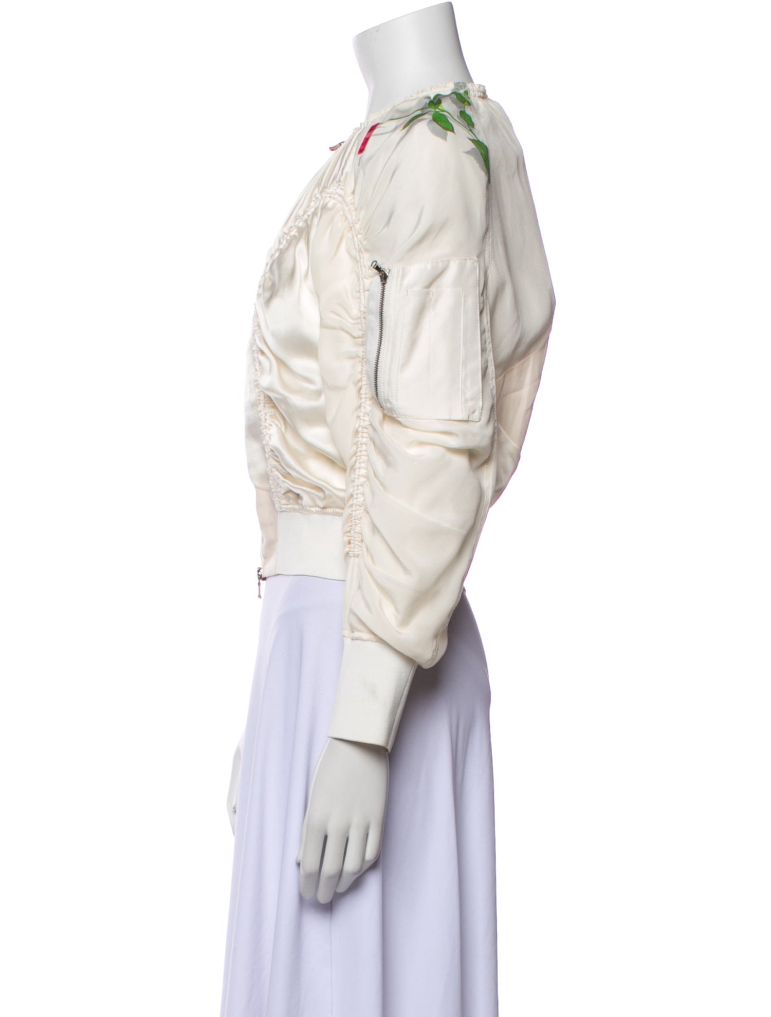 3.1 Phillip Lim Silk Printed Bomber Jacket