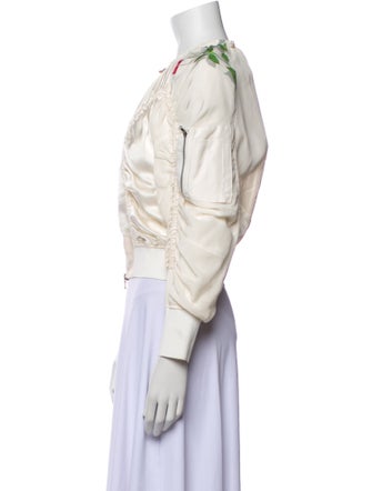 3.1 Phillip Lim Silk Printed Bomber Jacket