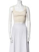 3.1 Phillip Lim Square Neckline Sleeveless Crop Top