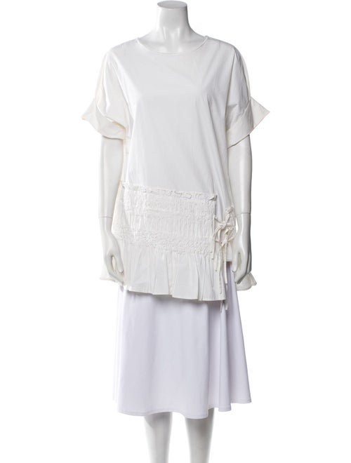 3.1 Phillip Lim Square Neckline Short Sleeve Tunic