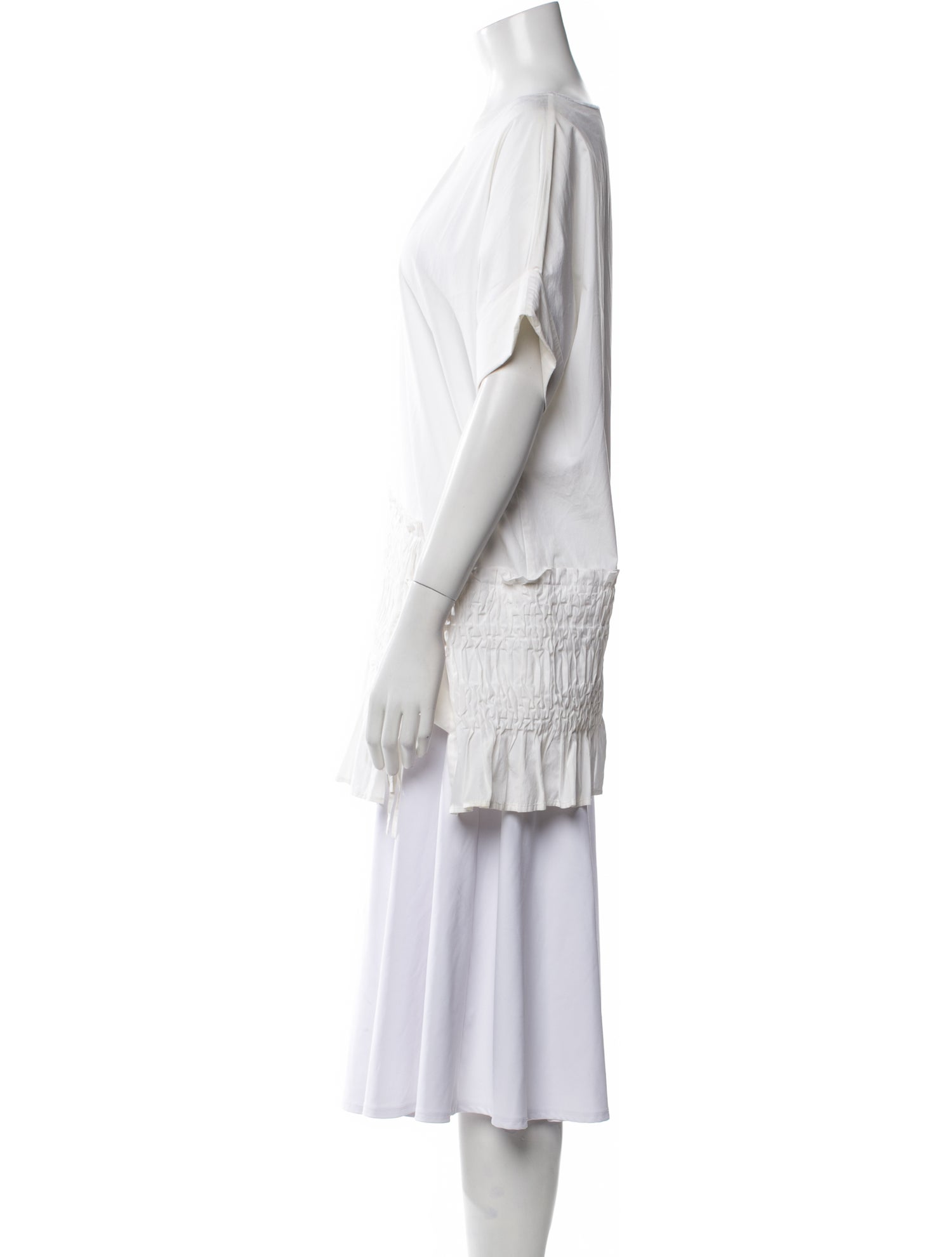 3.1 Phillip Lim Square Neckline Short Sleeve Tunic