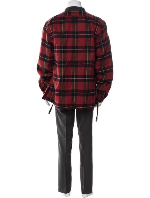 3.1 Phillip Lim Wool Plaid Print Puffer Coat