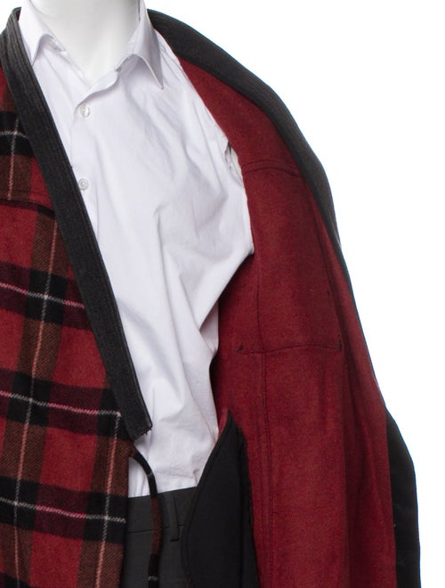 3.1 Phillip Lim Wool Plaid Print Puffer Coat