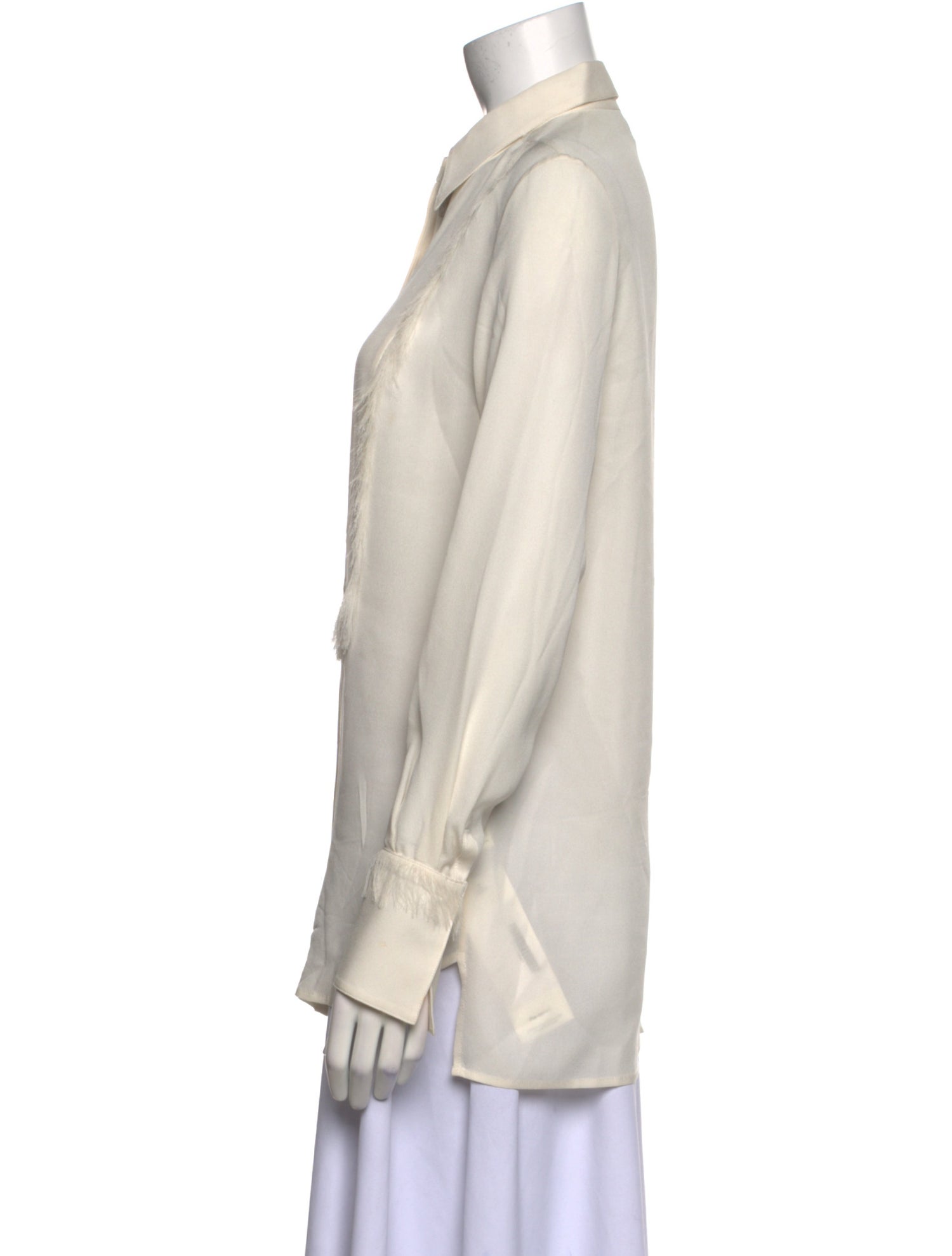 3.1 Phillip Lim Silk Long Sleeve Button-Up Top
