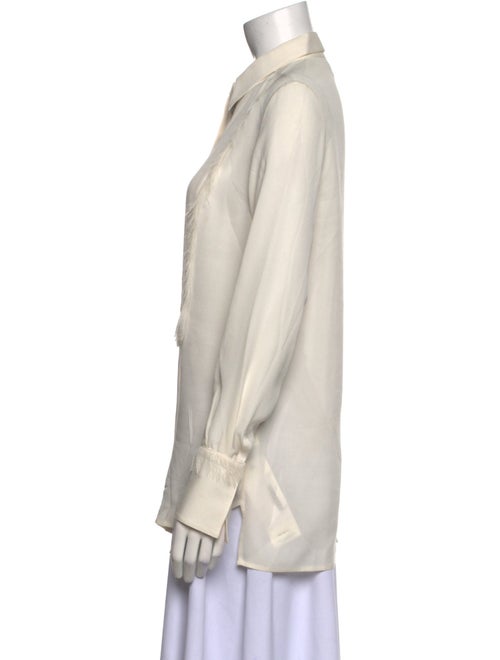 3.1 Phillip Lim Silk Long Sleeve Button-Up Top