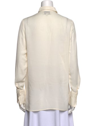 3.1 Phillip Lim Silk Long Sleeve Button-Up Top