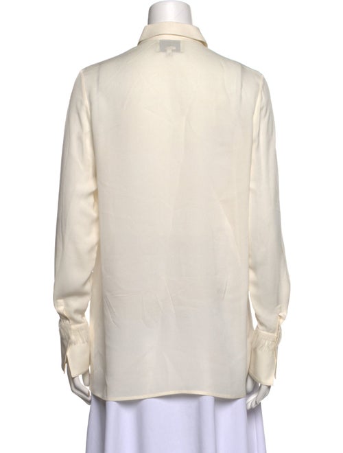 3.1 Phillip Lim Silk Long Sleeve Button-Up Top