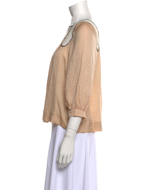 3.1 Phillip Lim Silk Square Neckline Crop Top