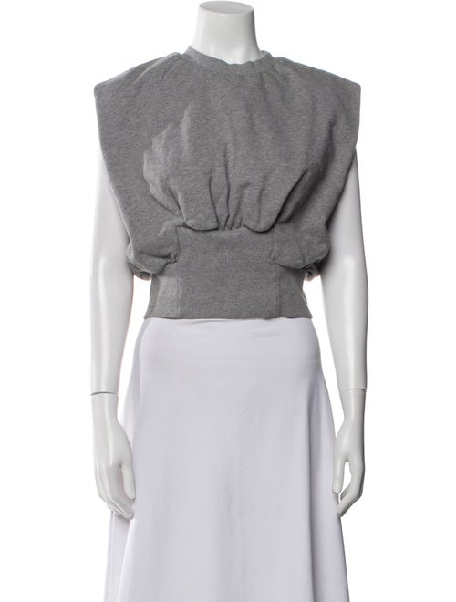 3.1 Phillip Lim Crew Neck Sleeveless Crop Top