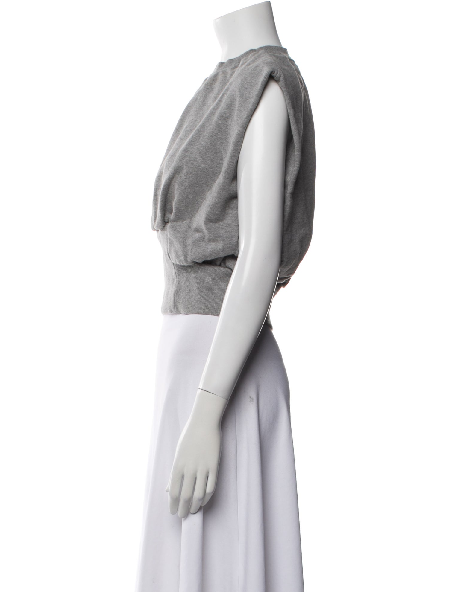 3.1 Phillip Lim Crew Neck Sleeveless Crop Top