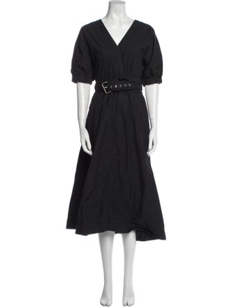3.1 Phillip Lim V-Neck Midi Length Dress