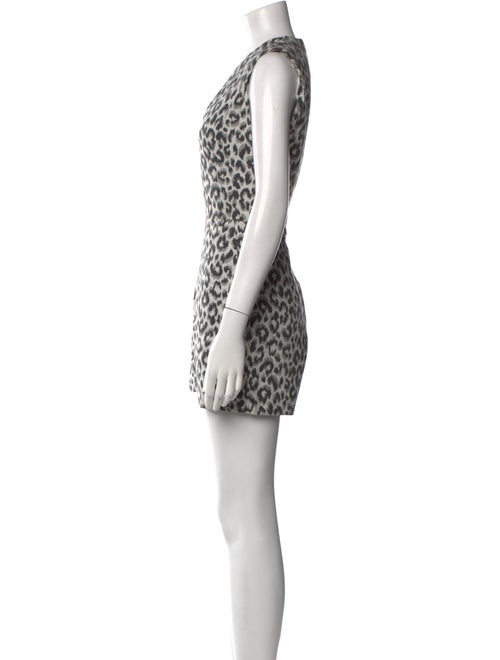 3.1 Phillip Lim Animal Print V-Neck Romper