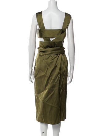 3.1 Phillip Lim Square Neckline Midi Length Dress