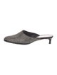 3.1 Phillip Lim Suede Crystal Embellishments Mules