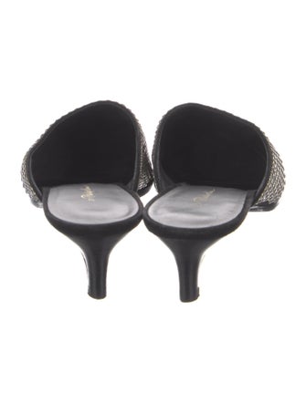 3.1 Phillip Lim Suede Crystal Embellishments Mules