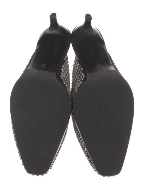 3.1 Phillip Lim Suede Crystal Embellishments Mules