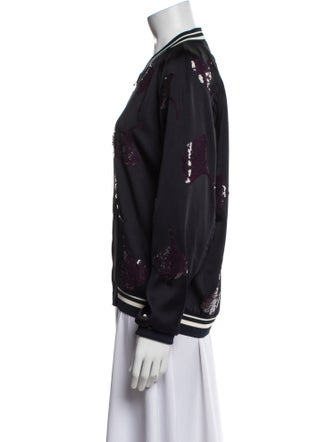 3.1 Phillip Lim Floral Print Bomber Jacket