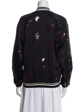3.1 Phillip Lim Floral Print Bomber Jacket