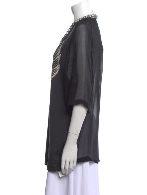 3.1 Phillip Lim Graphic Print Scoop Neck Tunic