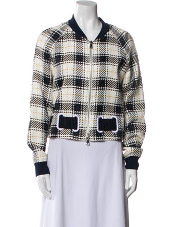 3.1 Phillip Lim Plaid Print Bomber Jacket