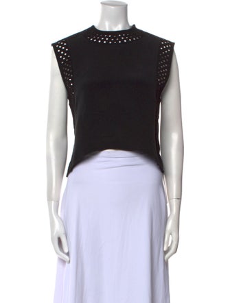 3.1 Phillip Lim Crew Neck Sleeveless Crop Top
