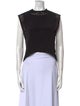 3.1 Phillip Lim Crew Neck Sleeveless Crop Top