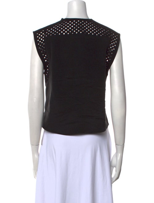 3.1 Phillip Lim Crew Neck Sleeveless Crop Top
