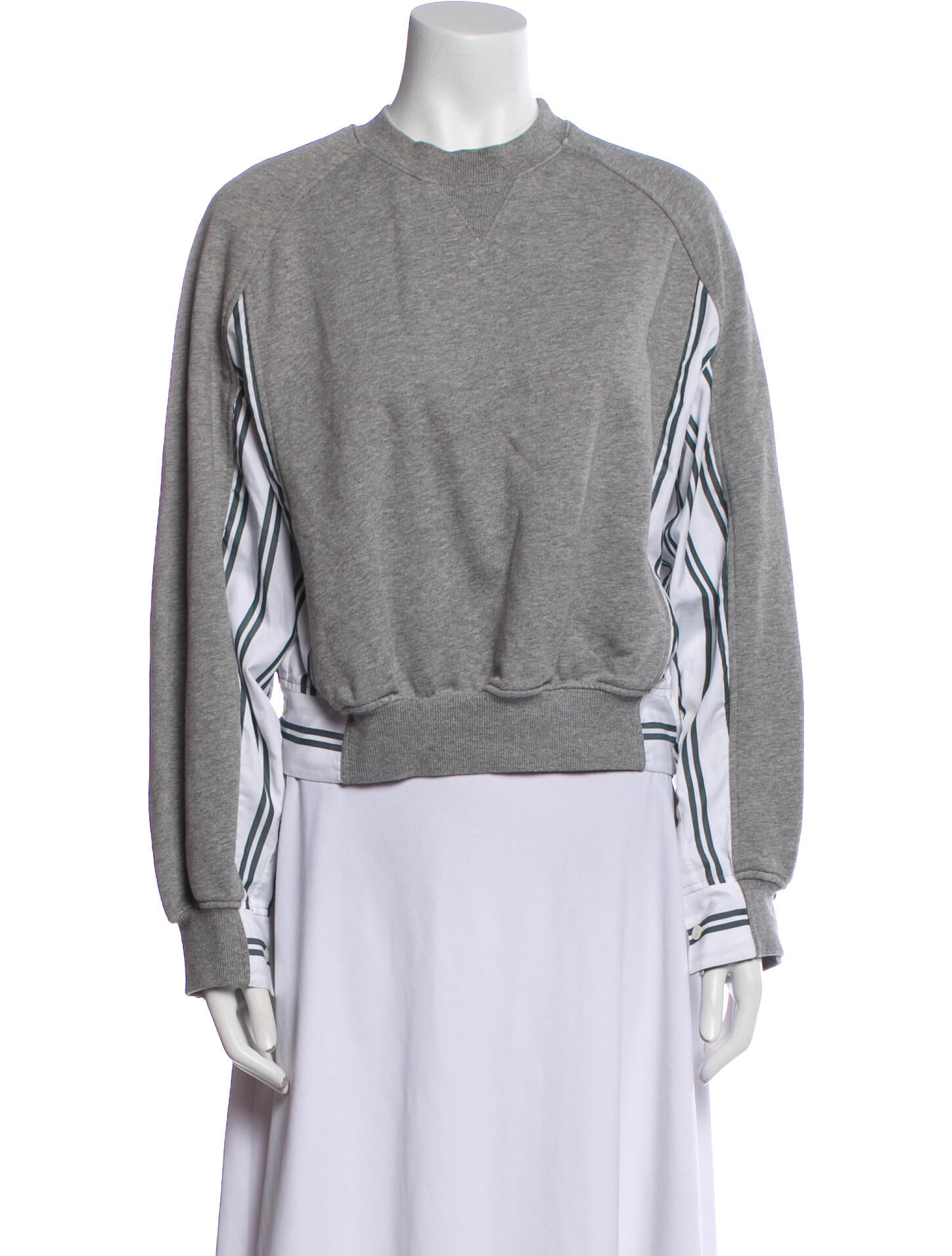 3.1 Phillip Lim Striped Crew Neck Sweatshirt