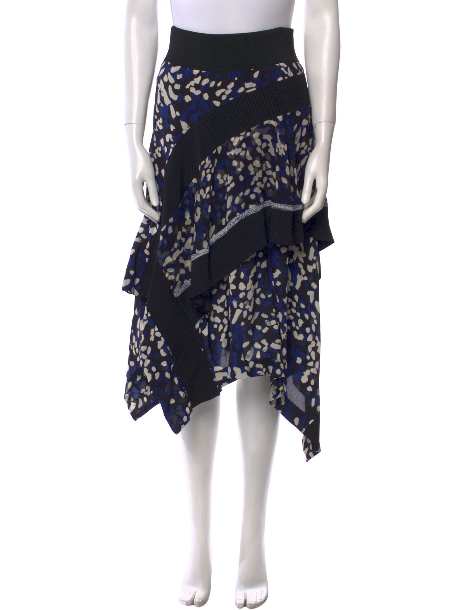 3.1 Phillip Lim Silk Midi Length Skirt