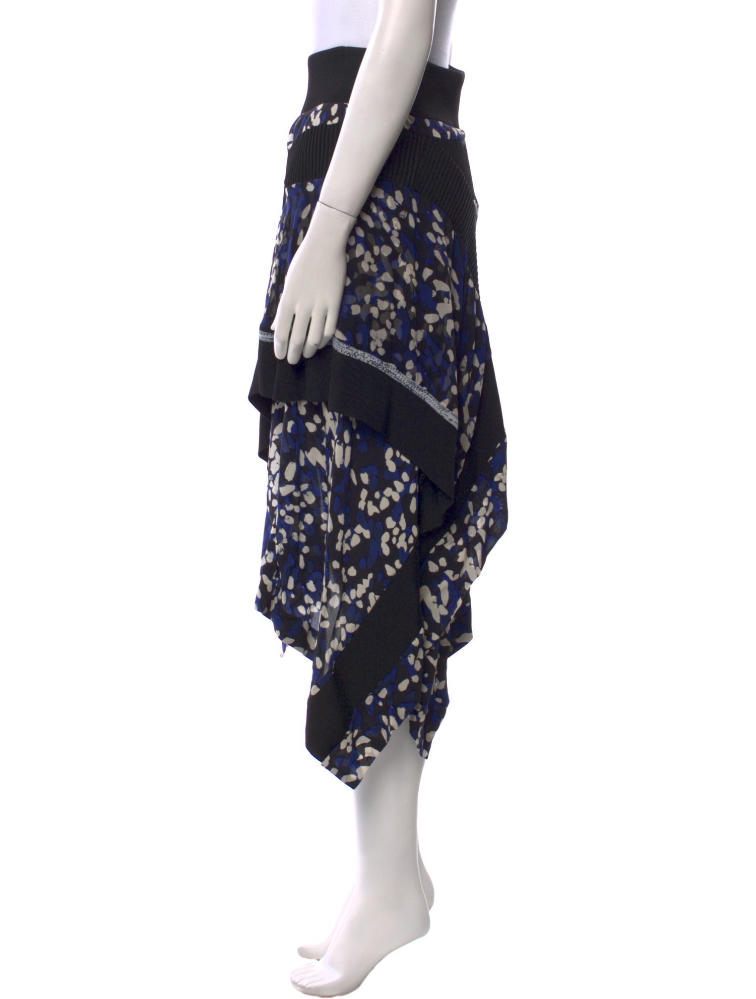 3.1 Phillip Lim Silk Midi Length Skirt