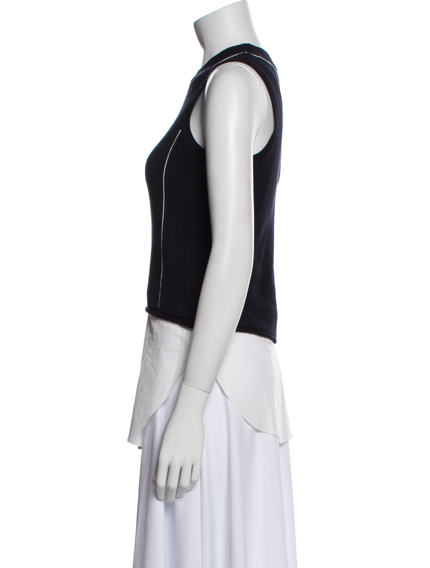 3.1 Phillip Lim Crew Neck Sleeveless Top