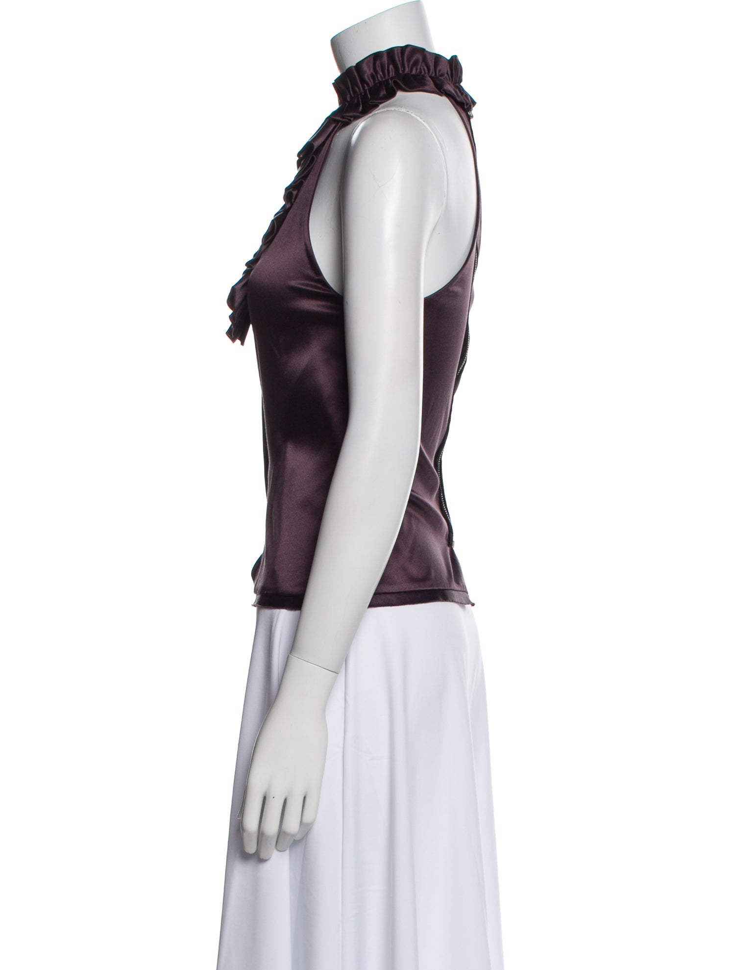 3.1 Phillip Lim Silk Mock Neck Top