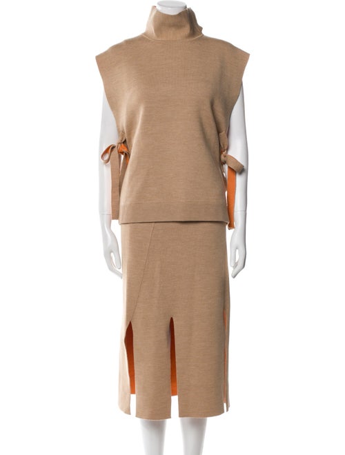 3.1 Phillip Lim Wool Cutout Accent Skirt Set