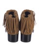 3.1 Phillip Lim Suede Fringe Trim Accent Western Boots