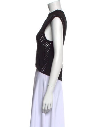 3.1 Phillip Lim Silk Crew Neck Crop Top