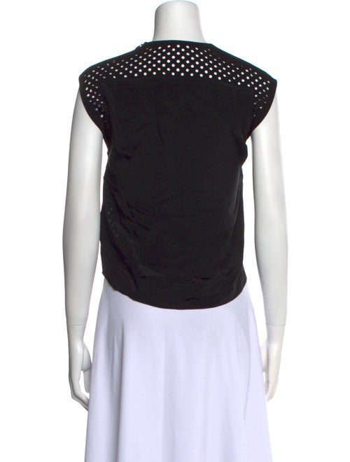 3.1 Phillip Lim Silk Crew Neck Crop Top