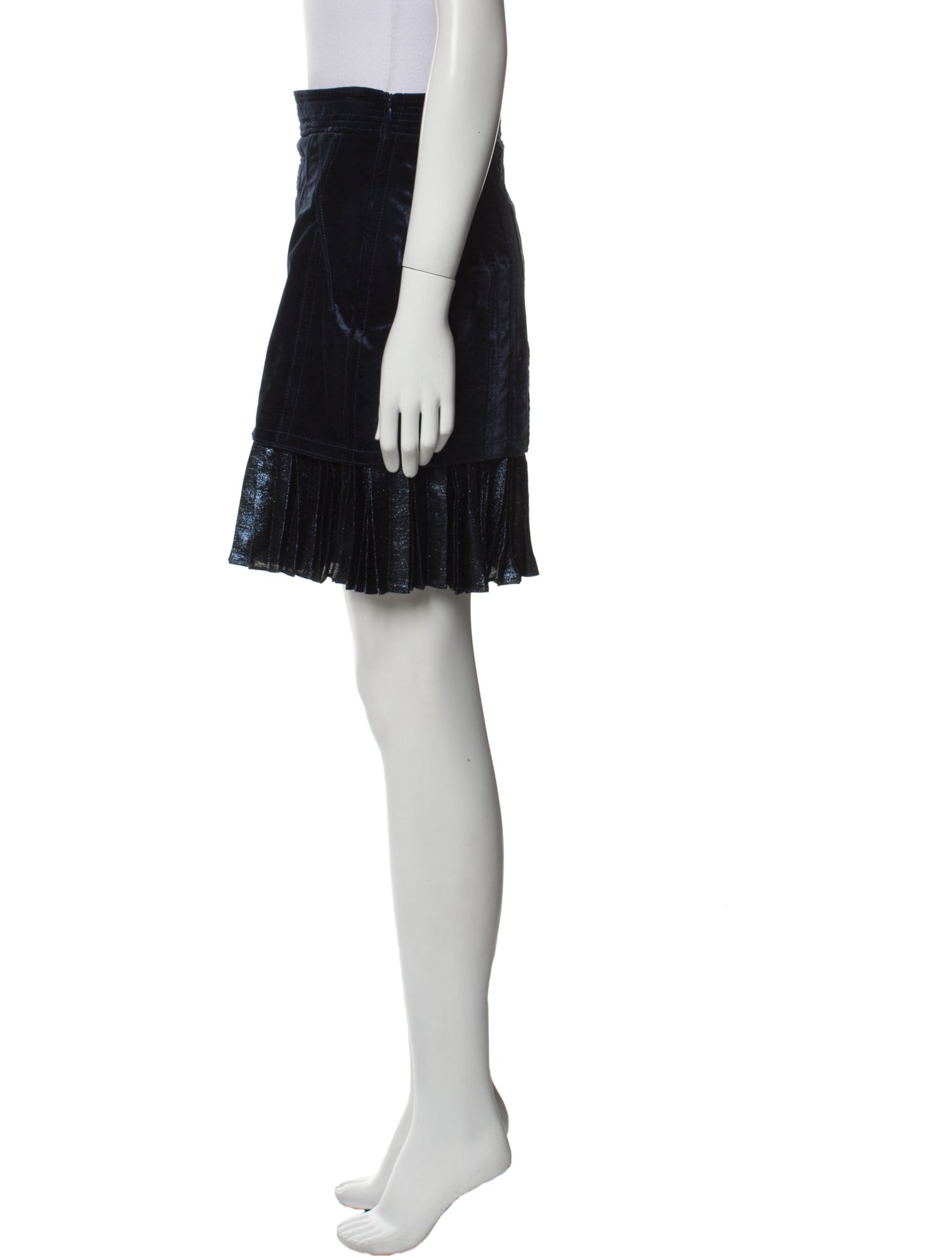 3.1 Phillip Lim Pleated Accents Mini Skirt