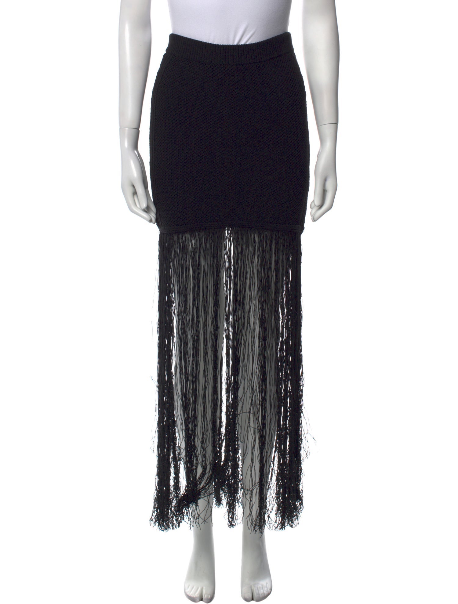 3.1 Phillip Lim Fringe Trim Accent Long Skirt