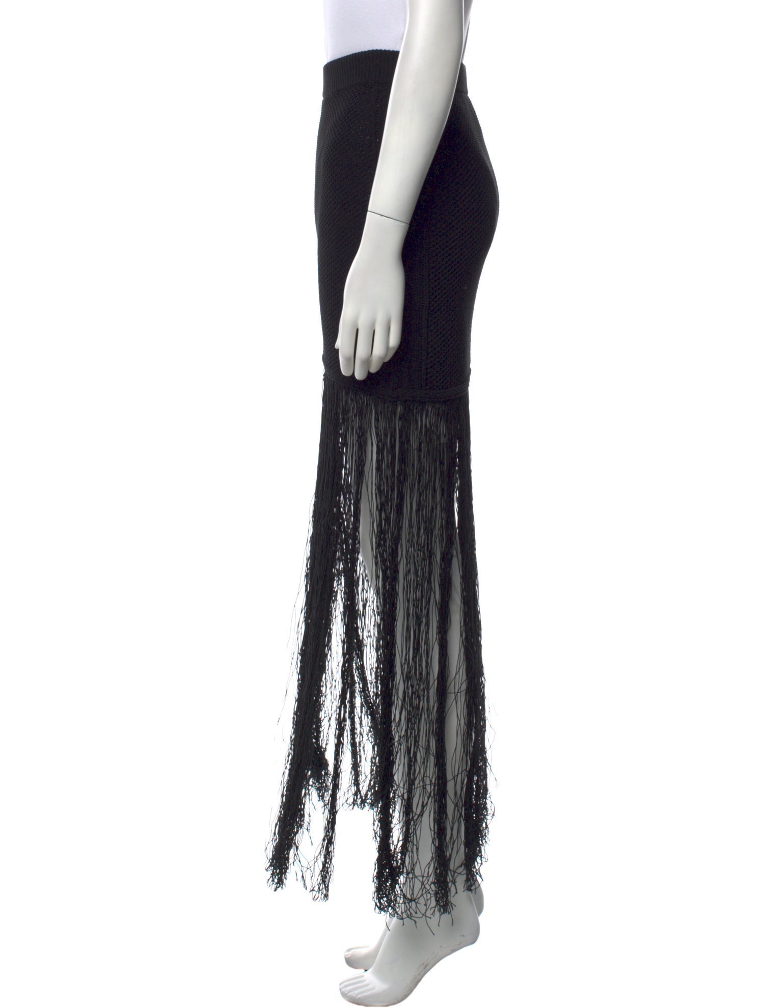 3.1 Phillip Lim Fringe Trim Accent Long Skirt
