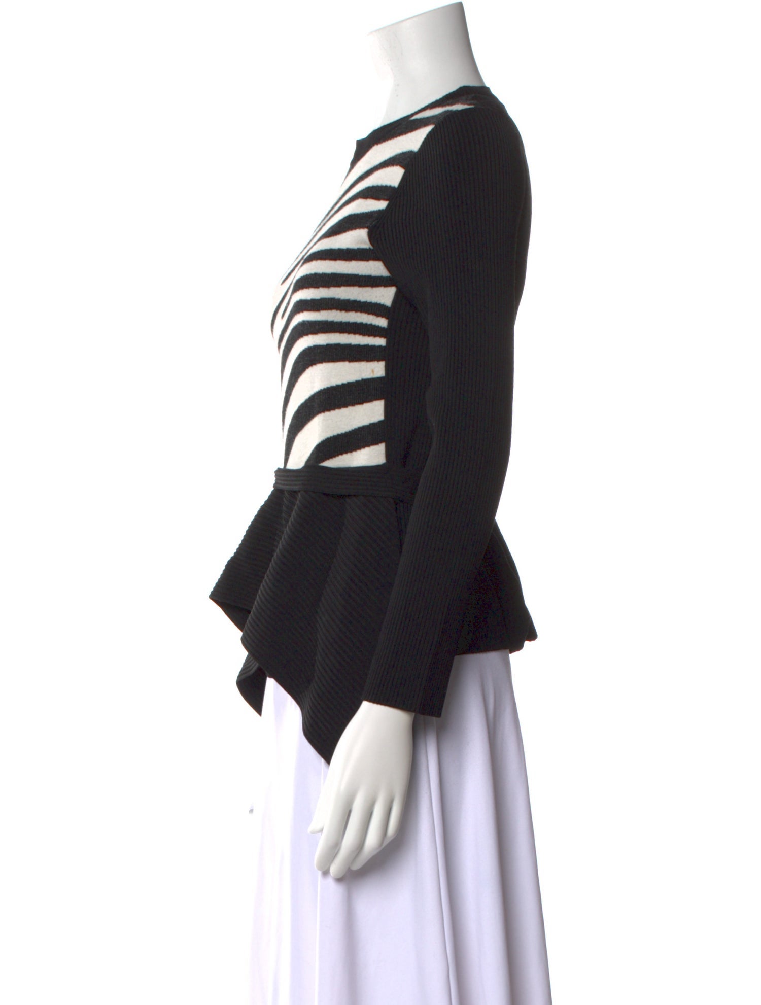 3.1 Phillip Lim Animal Print Crew Neck Sweater