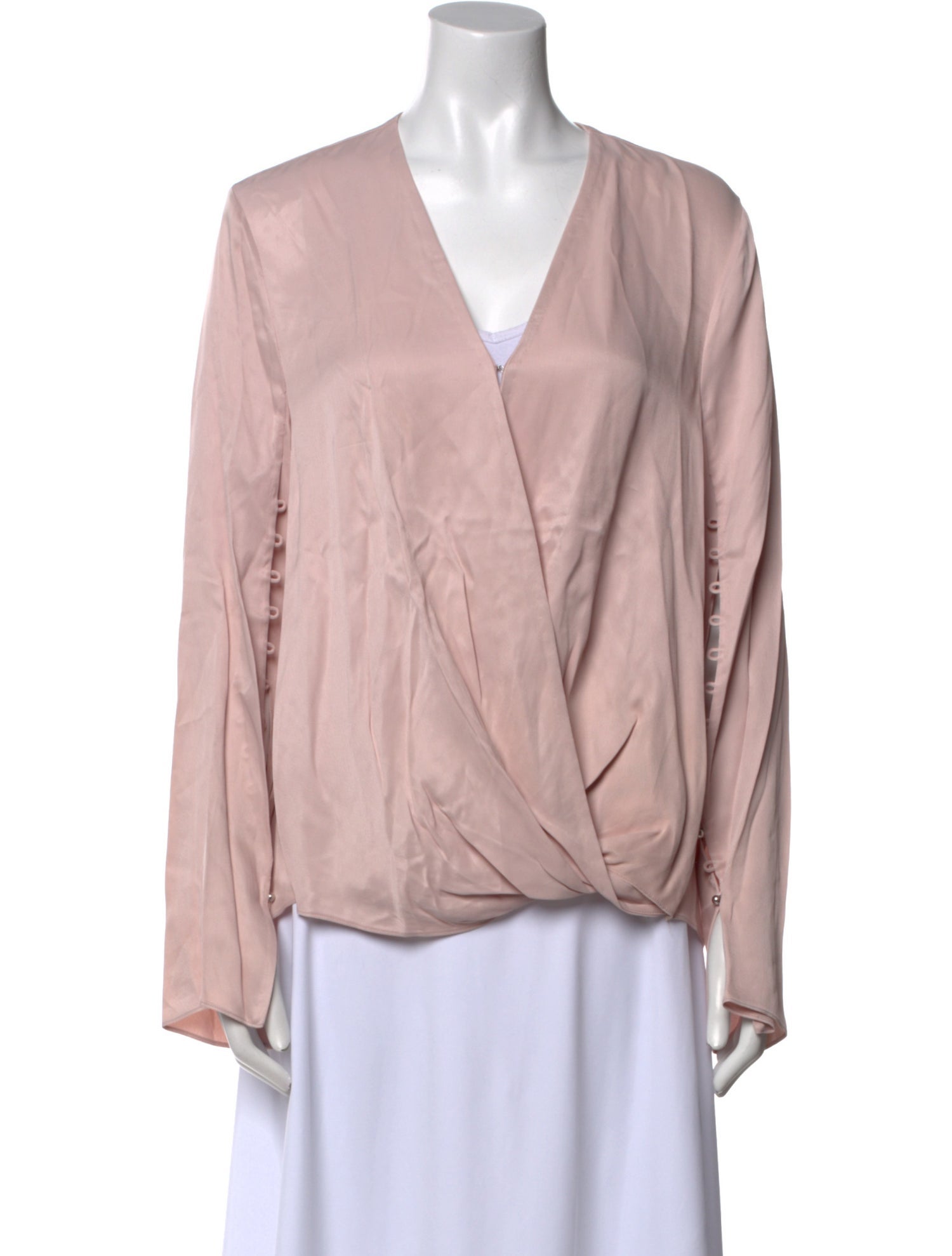 3.1 Phillip Lim V-Neck Long Sleeve Blouse