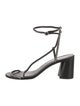 3.1 Phillip Lim Leather Crystal Embellishments Sandals