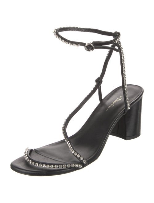 3.1 Phillip Lim Leather Crystal Embellishments Sandals