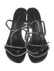 3.1 Phillip Lim Leather Crystal Embellishments Sandals