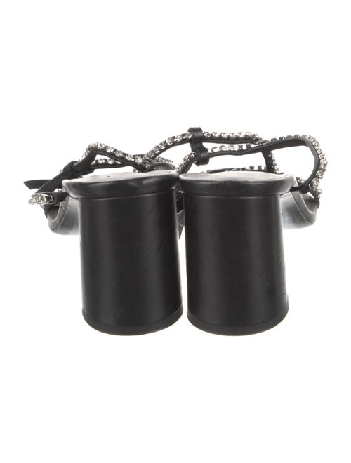 3.1 Phillip Lim Leather Crystal Embellishments Sandals