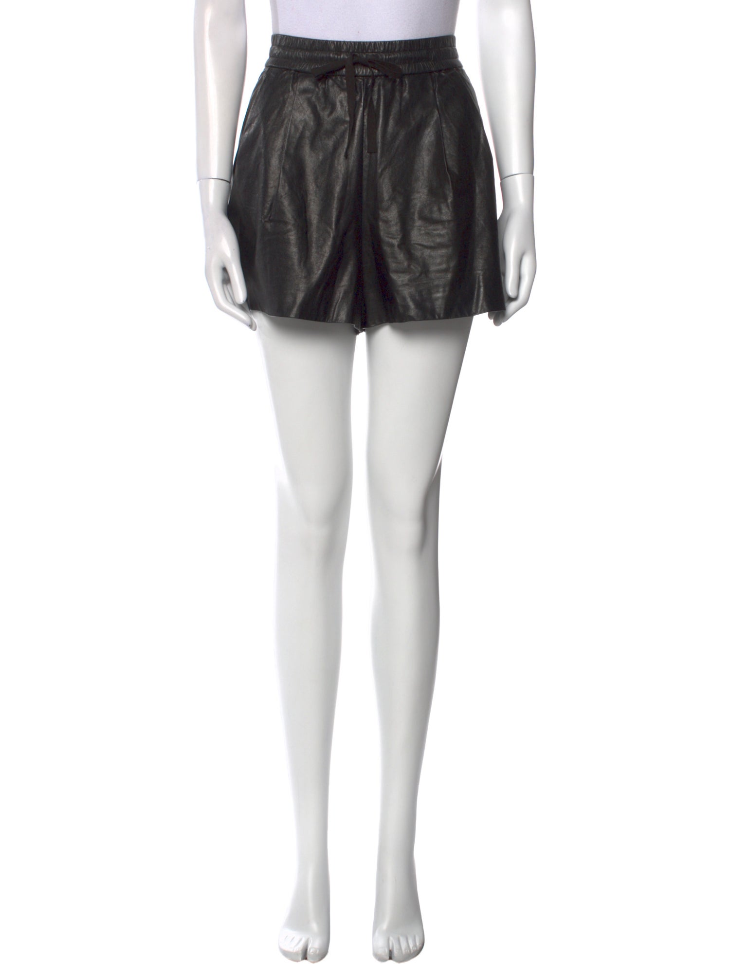 3.1 Phillip Lim Lamb Leather Mini Shorts