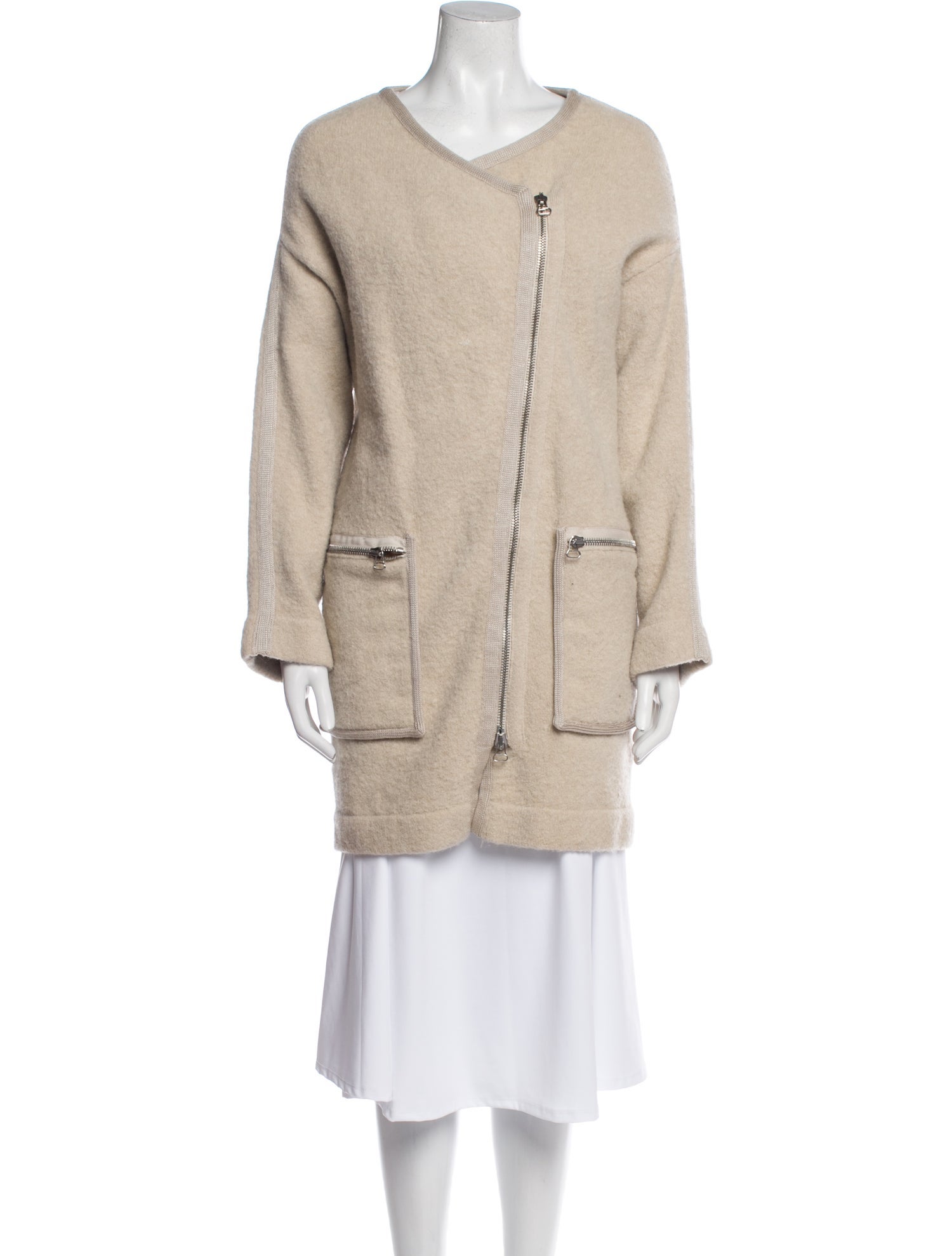 3.1 Phillip Lim Merino Wool Faux Fur Coat