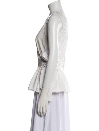 3.1 Phillip Lim Crew Neck Sleeveless Blouse