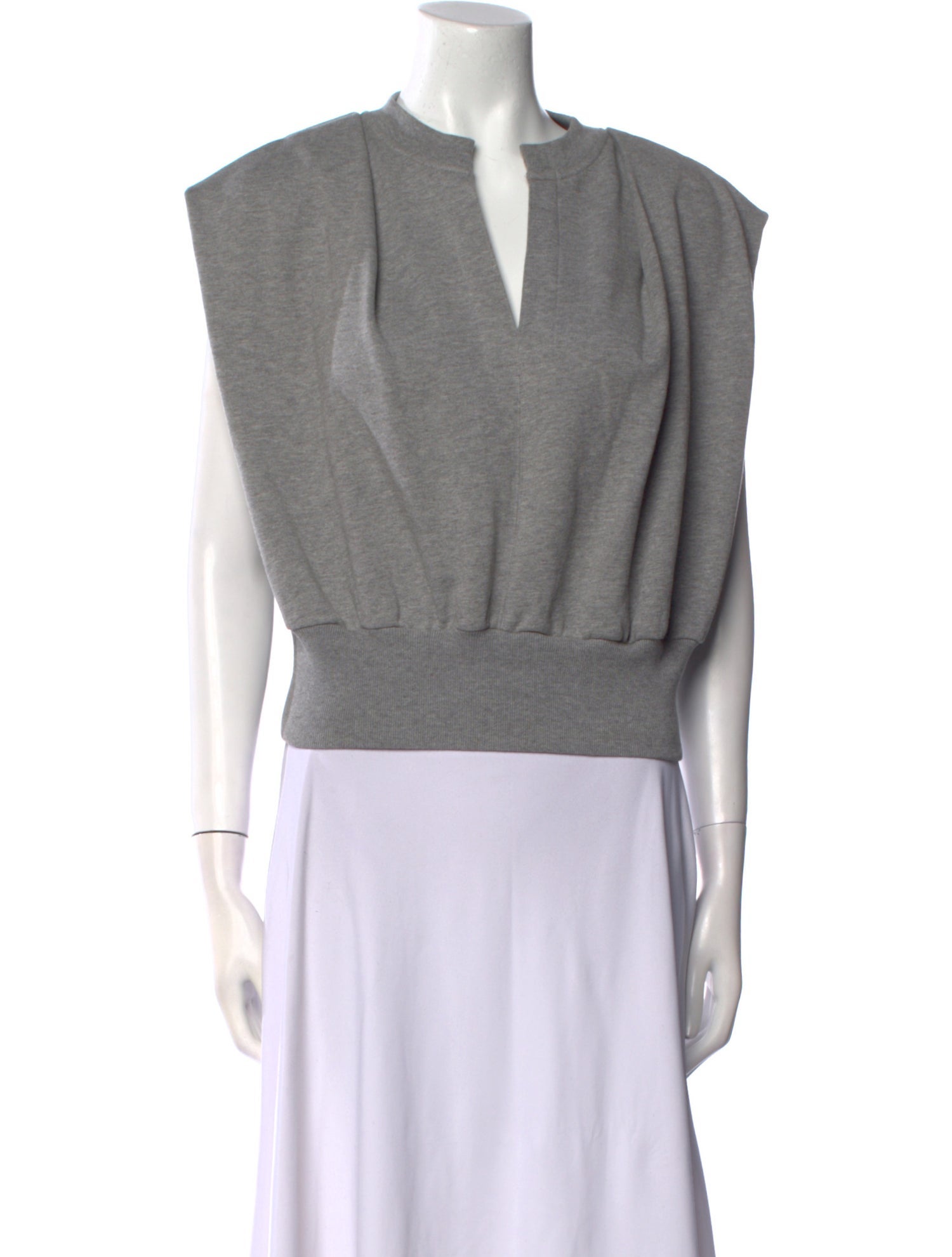 3.1 Phillip Lim V-Neck Short Sleeve Crop Top